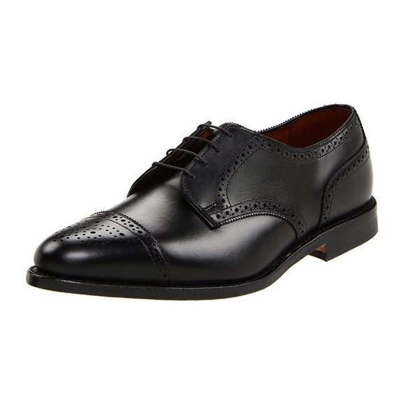 Allen Edmonds Sanford Cap Toe Derby Oxford Brown Leather Size 10.5 D main image 10